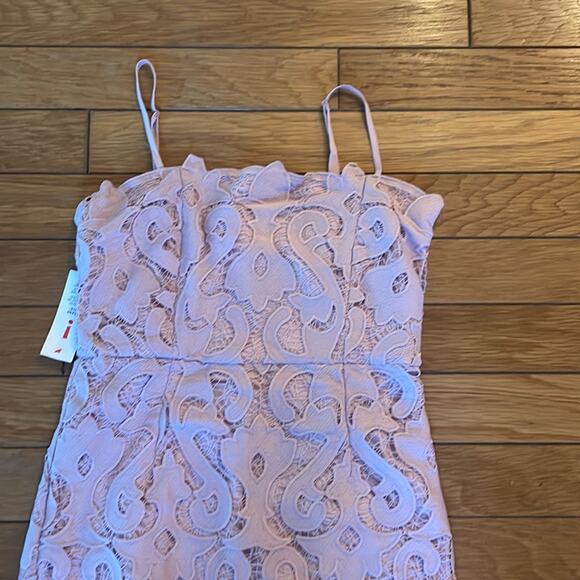 NWT Bardot Light Pink Lace Sheath Dress Size 8 - Picture 4 of 9